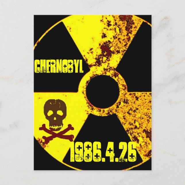 Chernobyl memorial anti nuclear postcard (Front)
