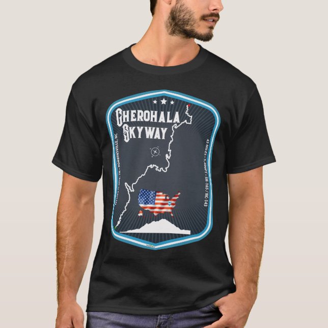 Cherohala Skyway National Scenic Byways Tennessee  T-Shirt (Front)