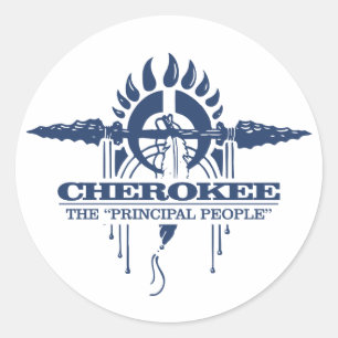 Cherokee 2 classic round sticker