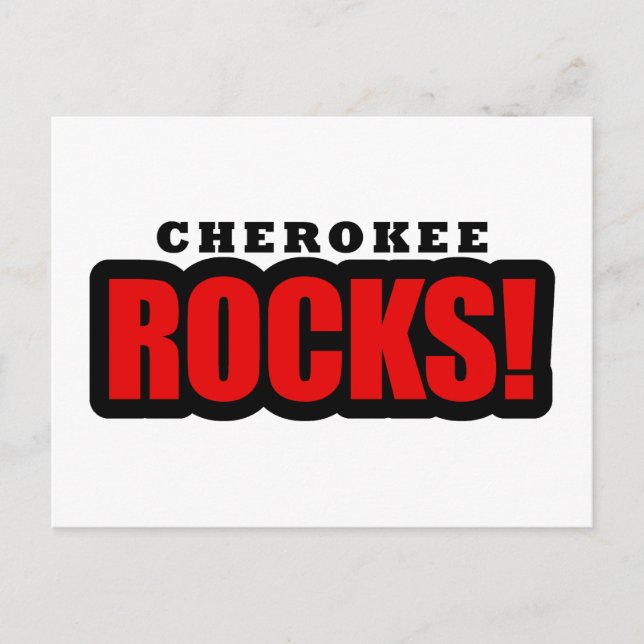 Cherokee, Alabama City Design Postcard (Front)