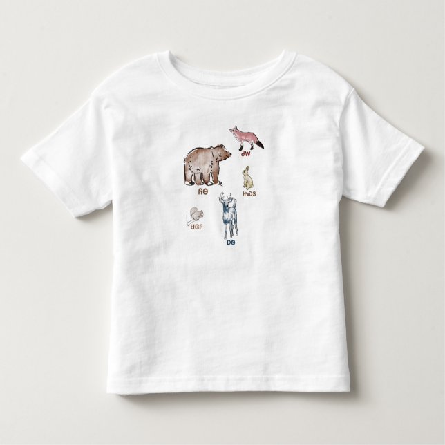 Cherokee animals  toddler T-Shirt (Front)