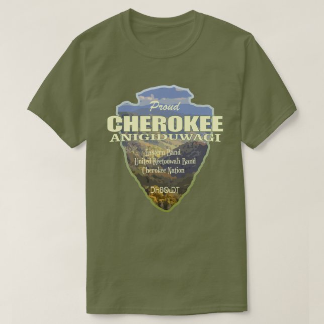 Cherokee (arrowhead) T-Shirt (Design Front)