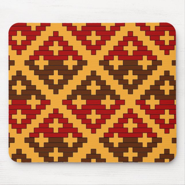 Cherokee Basket Print Mouse Pad (Front)