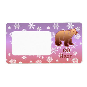 Cherokee Bear Custom Shipping Label