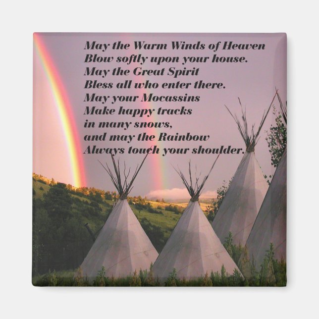Cherokee Blessing Prayer Magnet (Front)