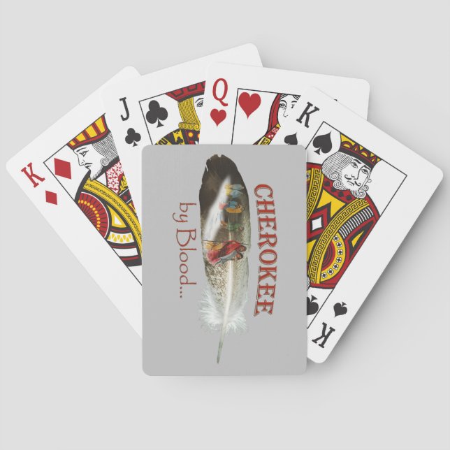 Cherokee by Blood Playing Cards (Back)