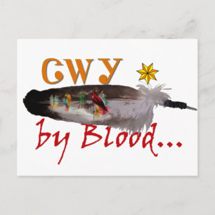 Cherokee by Blood Postcard