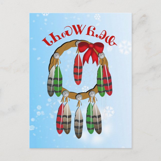 Cherokee Christmas Dream Catcher Postcard (Front)