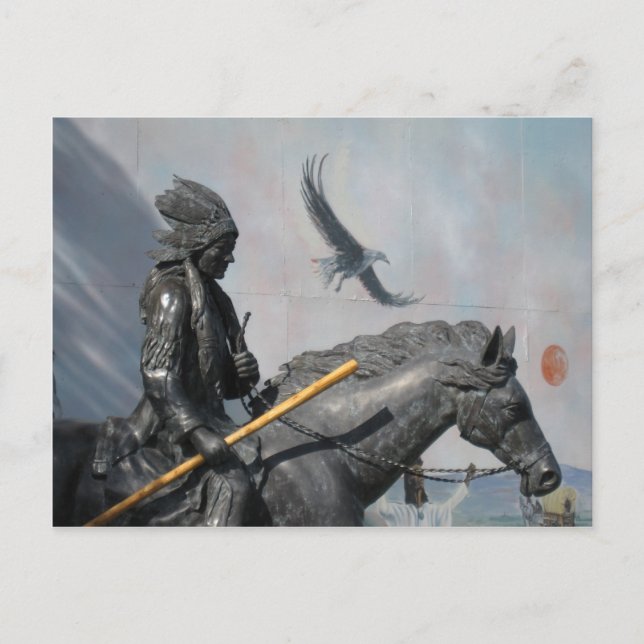 Cherokee & Eagle Postcard (Front)