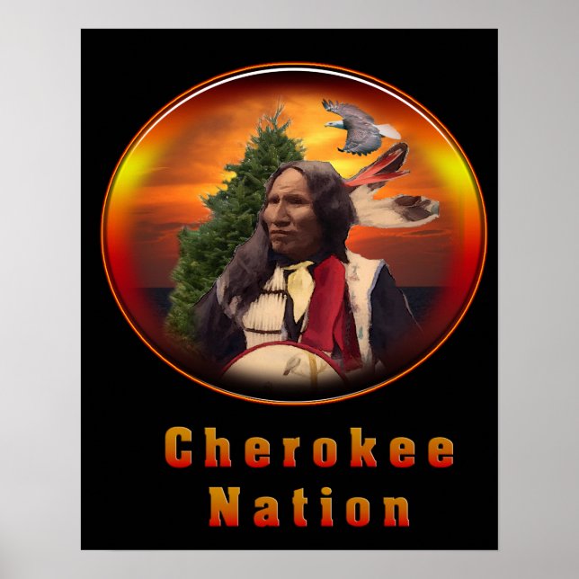 Cherokee Indian art Poster (Front)