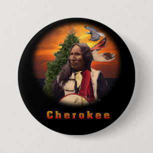 Cherokee Indian products 7.5 Cm Round Badge
