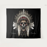 Cherokee Indian Tribal Skull