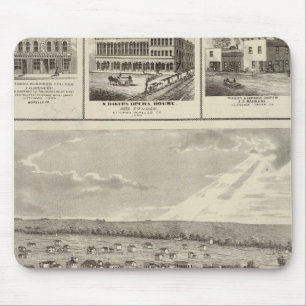 Cherokee, Iowa, 1875 businesses in Centerville Mouse Pad