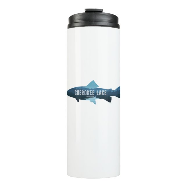 Cherokee Lake Tennessee Fish Thermal Tumbler (Front)
