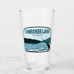 Cherokee Lake Tennessee Fishing Rod Glass
