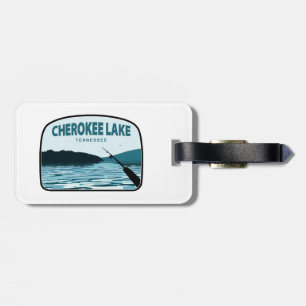 Cherokee Lake Tennessee Fishing Rod Luggage Tag