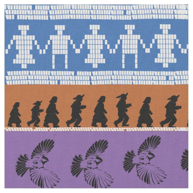 Cherokee lines fabric (Close Up)