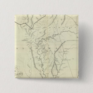 Cherokee Map 15 Cm Square Badge