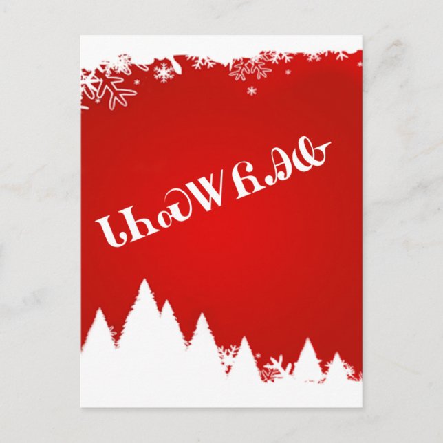 Cherokee Merry Christmas Postcard (Front)