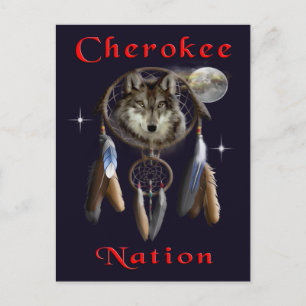 Cherokee nation postcard
