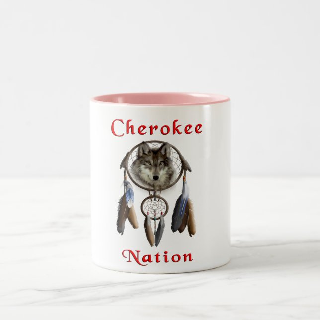 Cherokee nation Two-Tone coffee mug (Center)