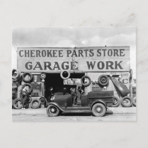 Cherokee Parts Store, 1936 Postcard