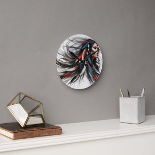Cherokee Pride 4 Round Clock
