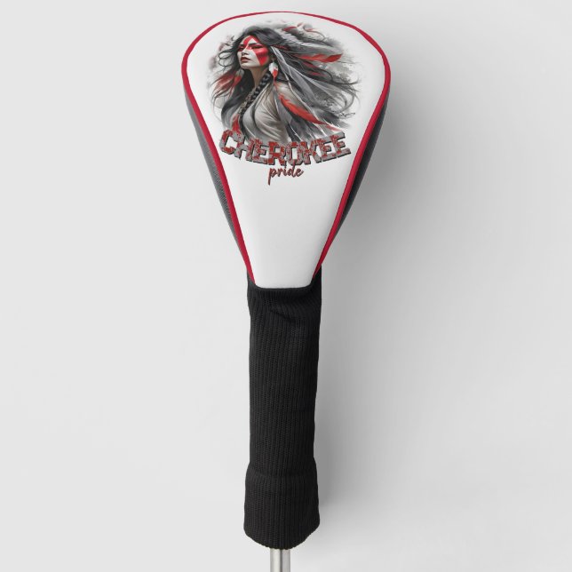 Cherokee Pride Golf Head Cover (Front)