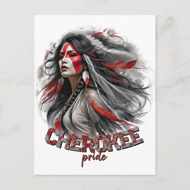 Cherokee Pride Postcard (Front)