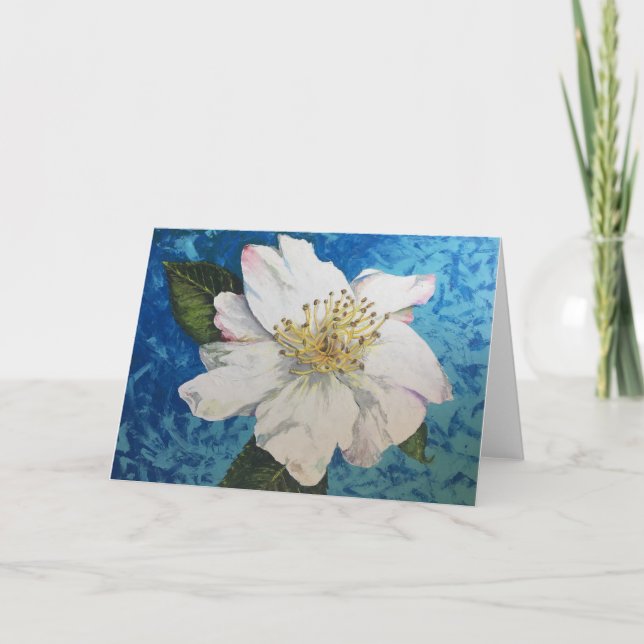 Cherokee Rose Greeting Card (7" x 5") blank inside (Front)