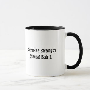 Cherokee Typography Spirit Mug