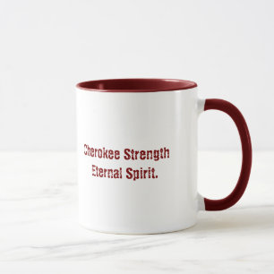 Cherokee Typography Spirit Mug