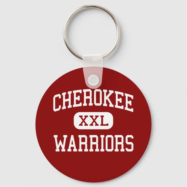 Cherokee - Warriors - High School - Canton Georgia Key Ring (Front)