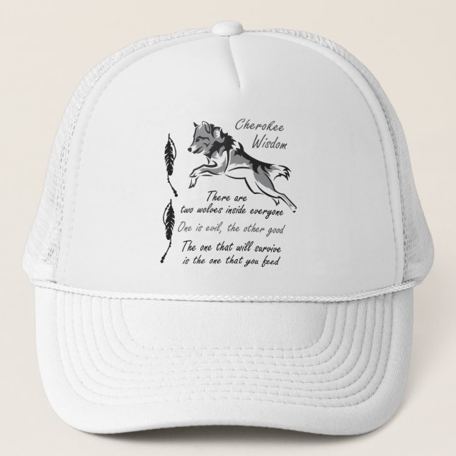 Cherokee Wisdom Trucker Hat (Front)