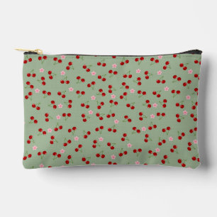  Cherries And Flowers Accessory Pouch