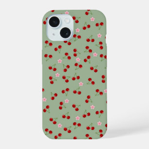 Cherries And Flowers iPhone 15 Case
