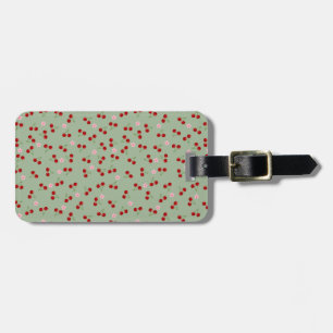 Cherries And Flowers Luggage Tag