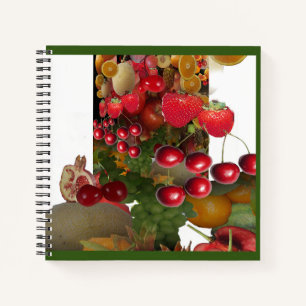 Cherries And Fruits Notebook