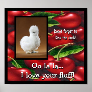 Cherries and Silkie Poster