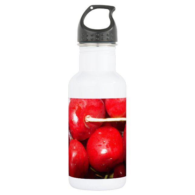 Cherries Art Photo 532 Ml Water Bottle (Front)