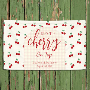 Cherries Baby Shower Banner