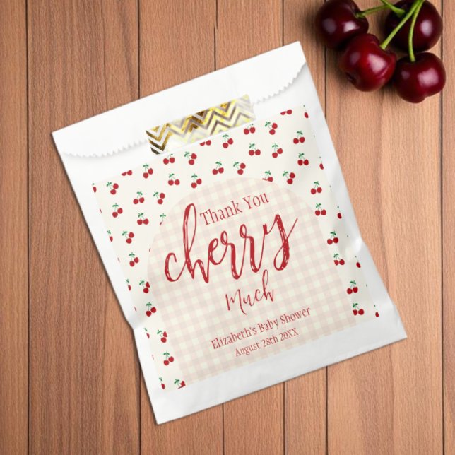 Cherries Baby Shower Favour Bags (Creator Uploaded)