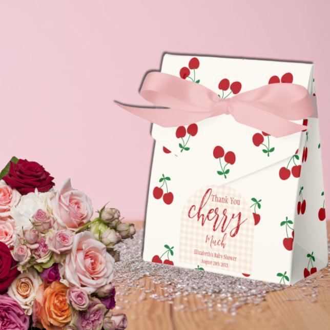 Cherries Baby Shower Favour Box (Creator Uploaded)