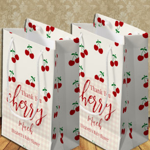 Cherries Baby Shower Small Gift Bag