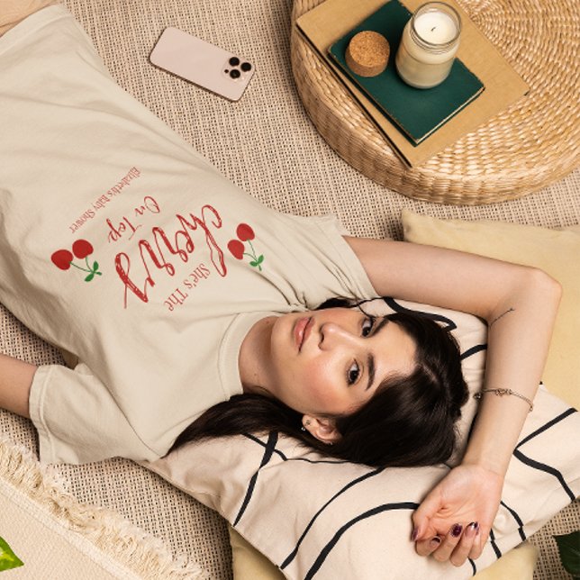 Cherries Baby Shower T-Shirt (Creator Uploaded)