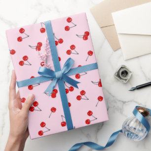 Cherries Birthday Party Wrapping Paper