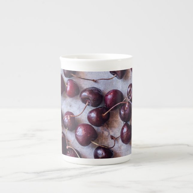 Cherries Bone China Mug (Front)