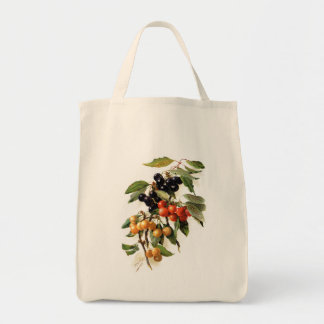 Cherries Botanical Print Tote Bag