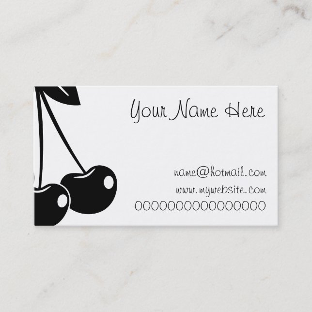 Cherries Business Card (Front)