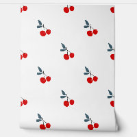 Cherries cute illustration wallpaper 
